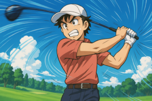 ドライバーをビュンビュン