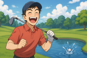 池にボールを入れる